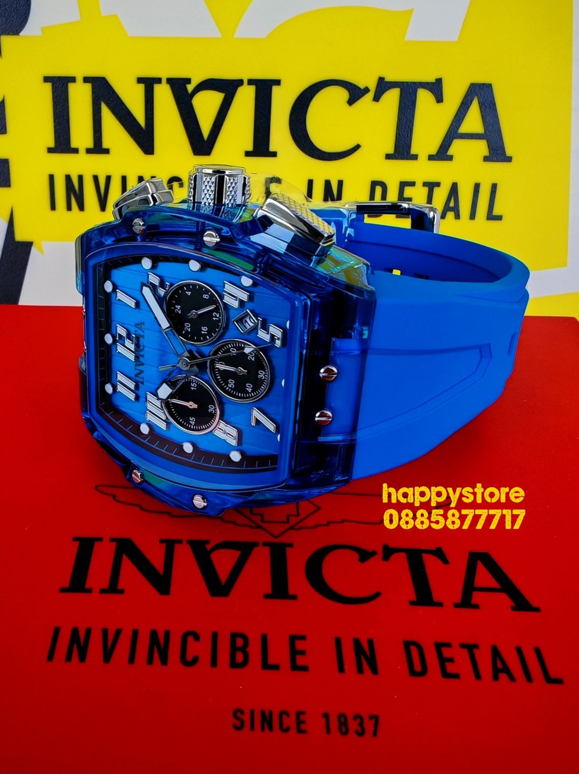 INVICTA Ghost Blue 47 mm, Инвикта нов ръчен часовник
