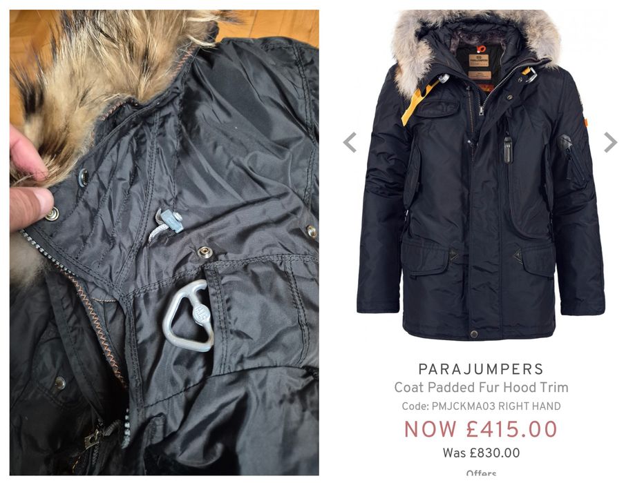 Geacă de lux 2 in 1 Parajumpers Masterpiece Series, Puf, Bărbați - M