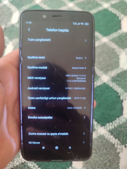 Redmi note 5 arzonga