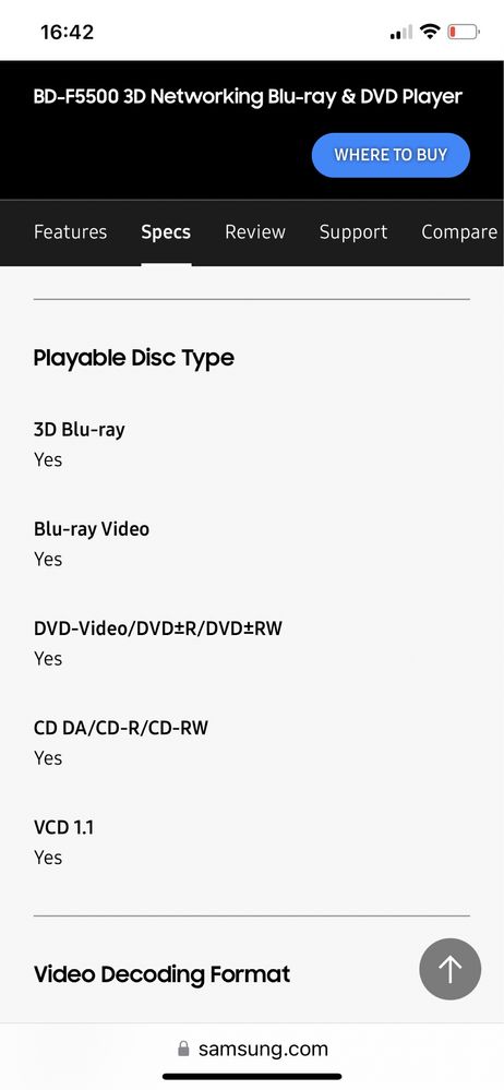 Samsung Blu-ray & DVD плеър