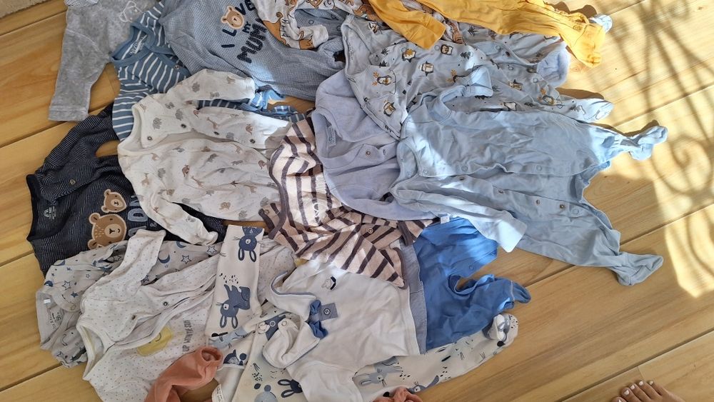 Lot salopete tip pijama mărimi 56-62