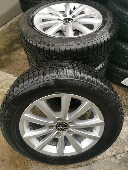 jante originale VW + anvelope iarna 215 60 R16 99H ; 7mm ; DOT1022