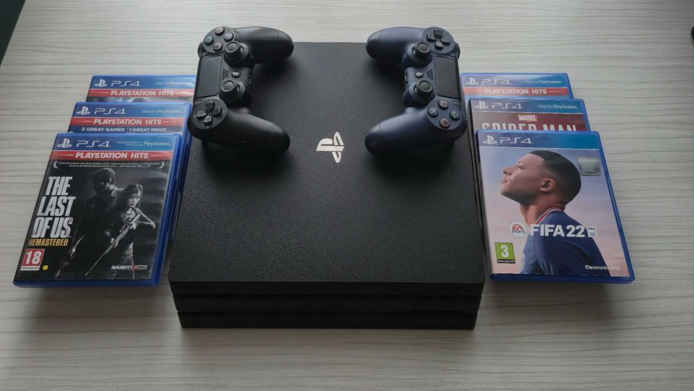 Consola Sony Playstation 4 PRO (NEO), 1TB, Negru + Jocuri