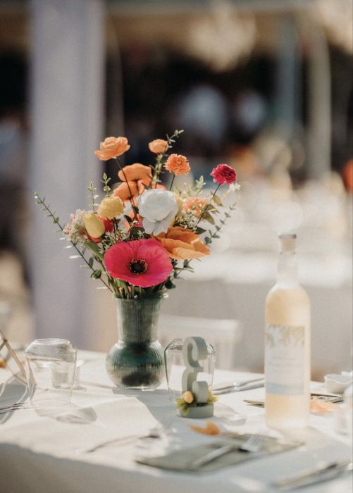 Вази с цветя за сватба - 10 бр.