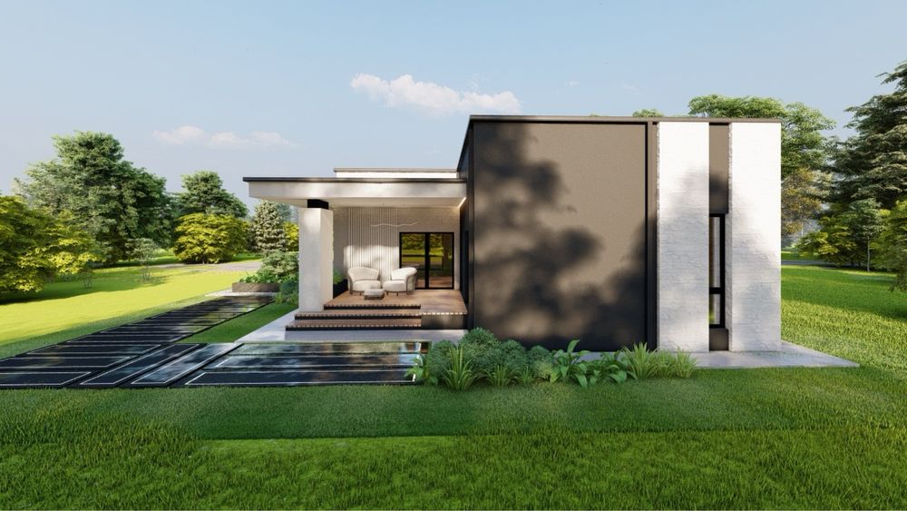 Casă modernă, elegantă și eficientă energetic