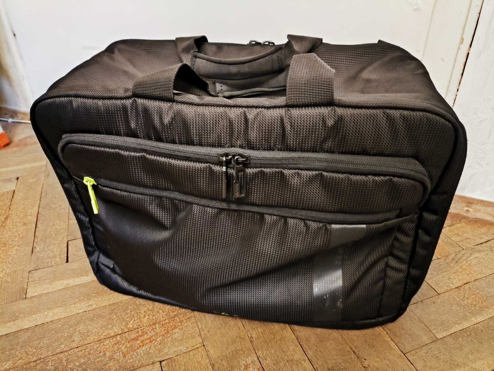 Черна бордна чанта/раница за 15.6" лаптоп American Tourister Work-Е