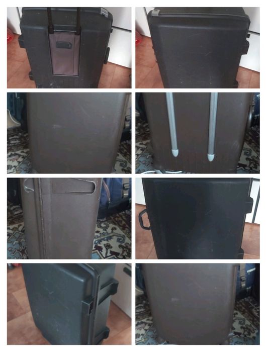 Valize trolere material textil și ABS