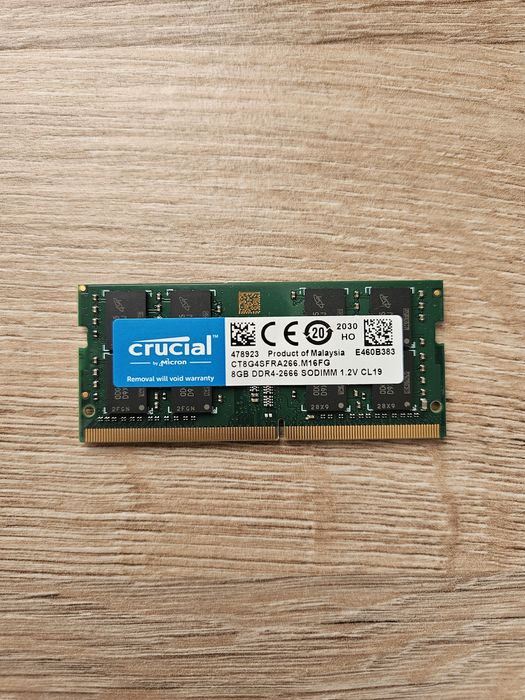 Memorie RAM Crucial / 8GB DDR4 / 2666MHz CL19