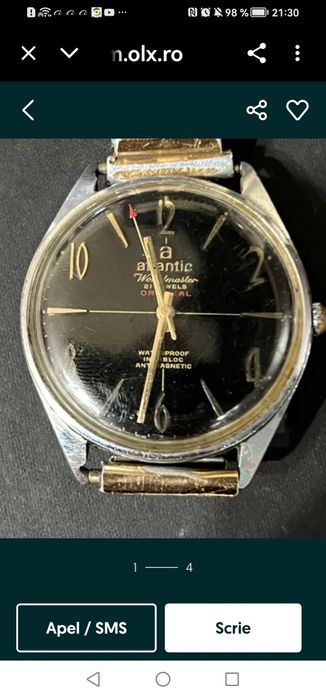 Ceas mecanic de mana Atlantic