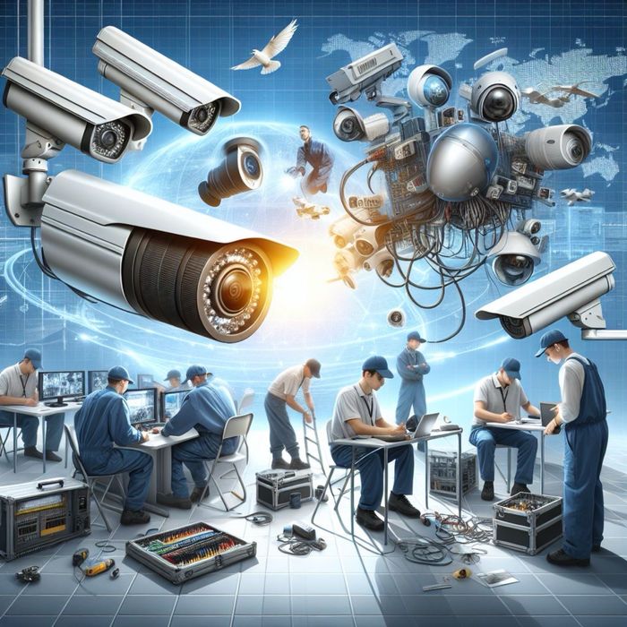 Установка видеонаблюдения .Скуд