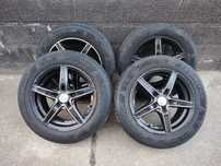 Vând Set Jante Aliaj 5x114,3 + Cauciucuri 185/65/15 Vară Hyundai Mazda
