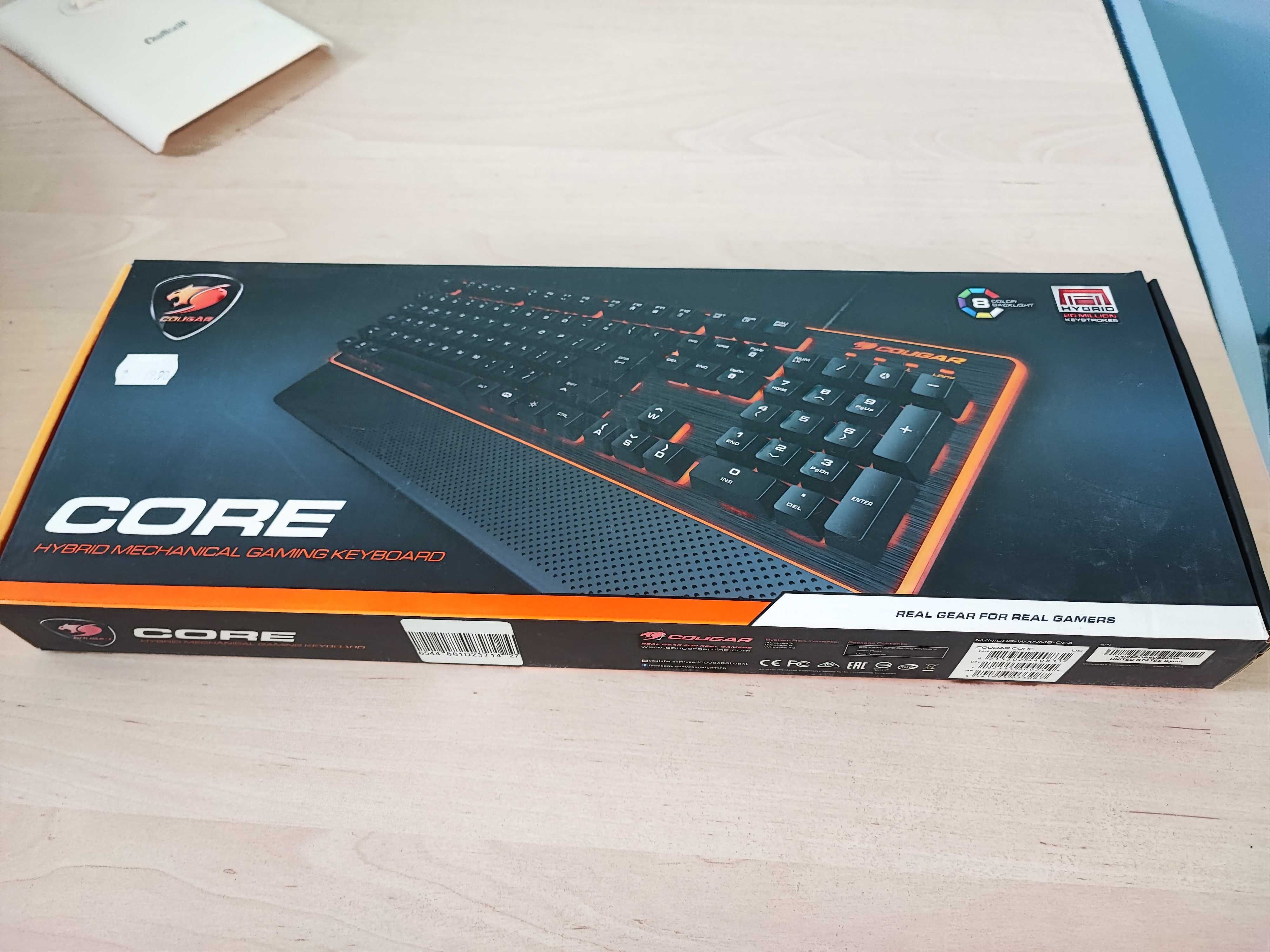 Мишка Glorious Model O,слушалки HyperX Cloud II,клавиатура COUGAR Core