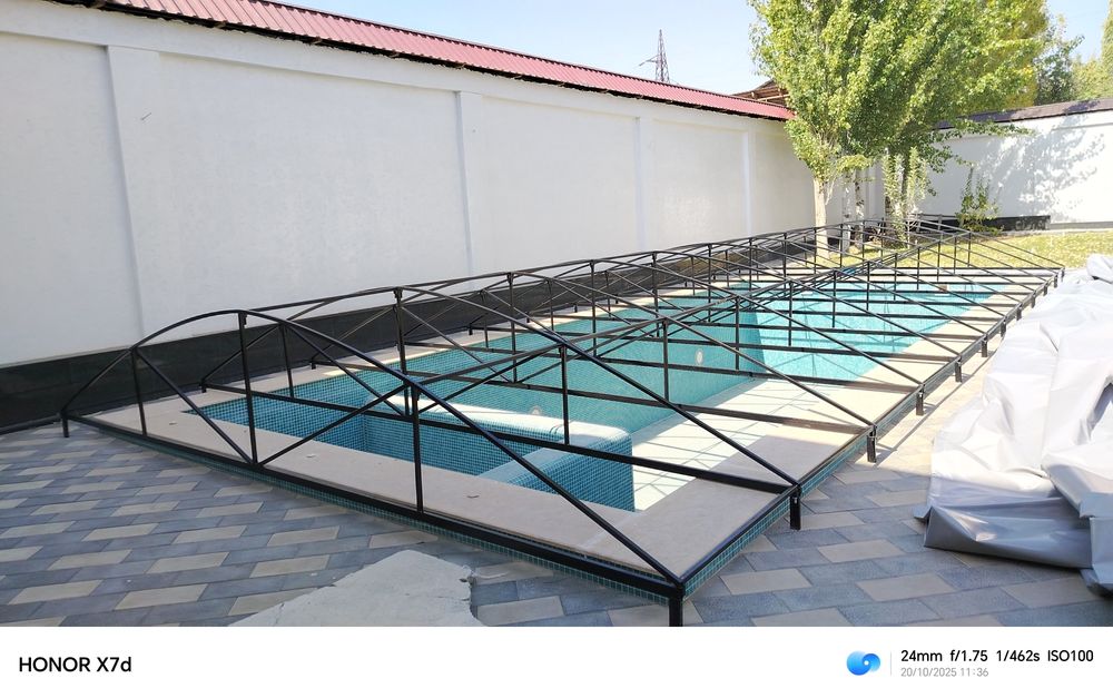 Баннер бассейн салафан соя сетка тент капсула установка