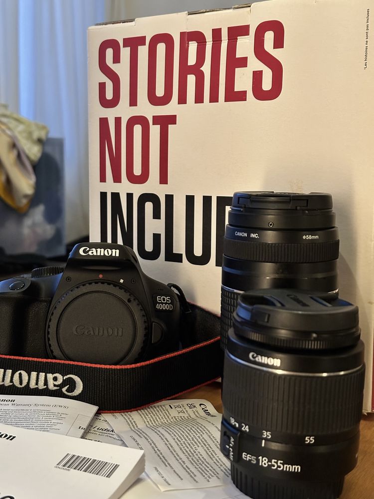 Canon EOS 4000D комплект с два обектива