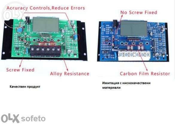 Соларен контролер 80А 12 / 24v висок клас регулатор амперметър 80 A 80