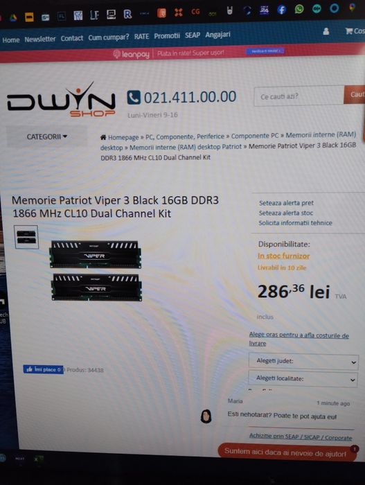 40 gb ddr 3 Hyperx si Patriot Viper