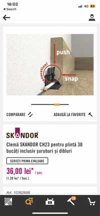 Clipsuri plinta Skandor