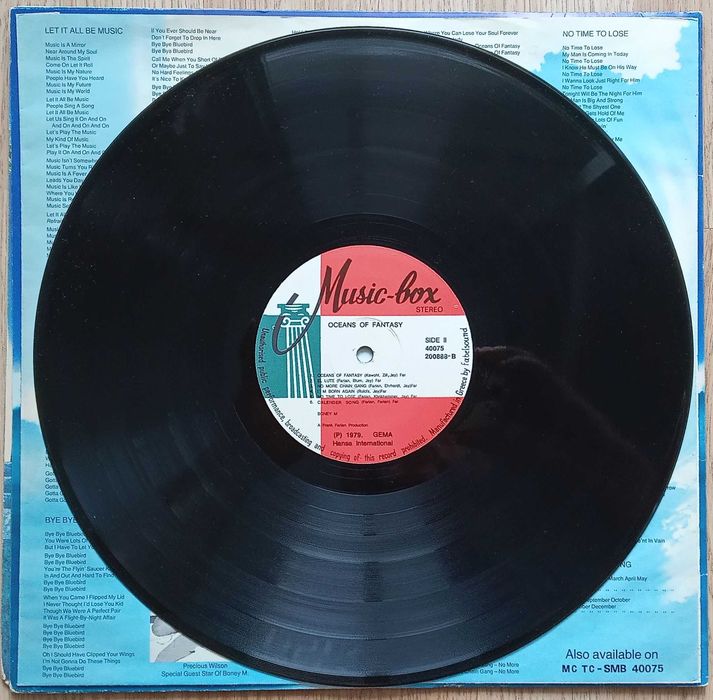 dis vinil LP Boney M. - Oceans Of Fantasy (1979) Gatefold