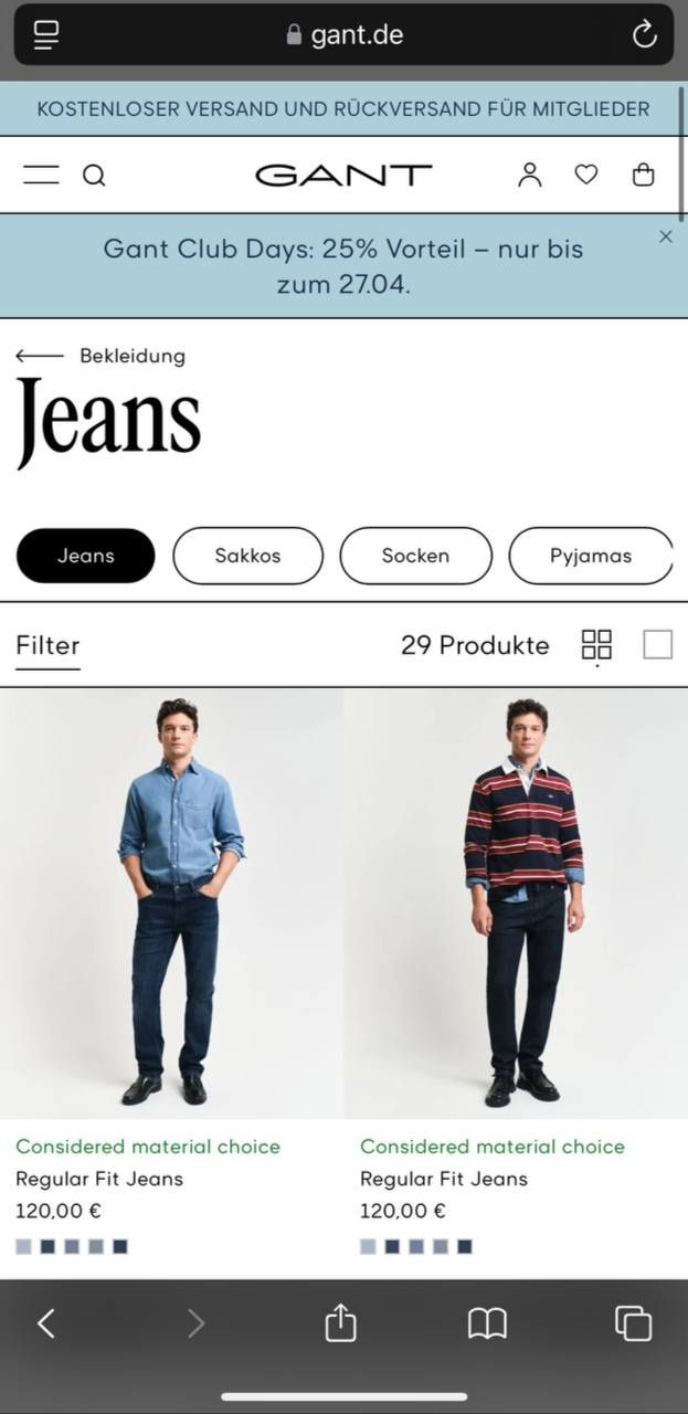 Джинсы мужские GANT в очень хорошем состоянии.  Эркаклар жинсиси.