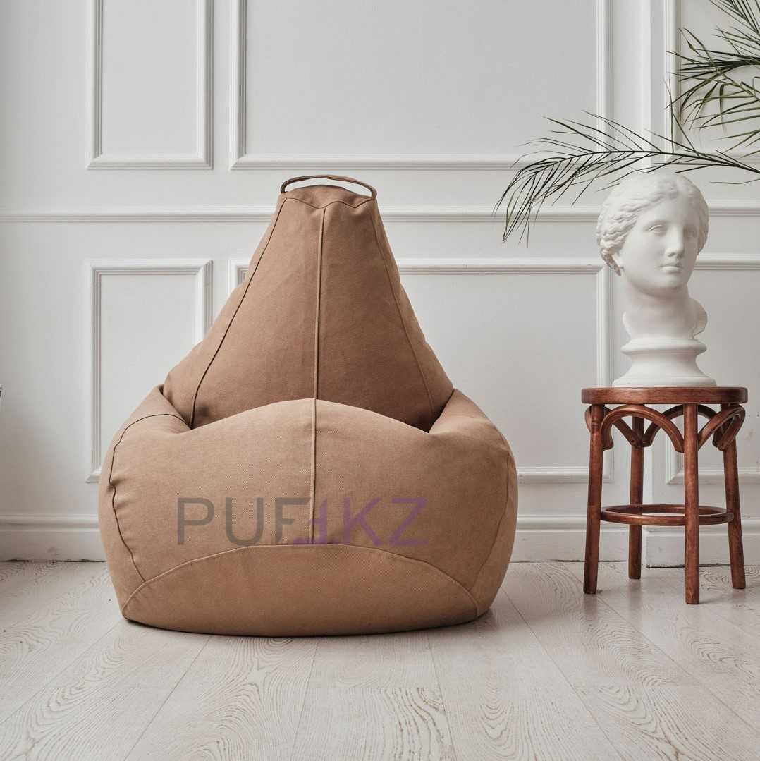 Мягкое бескаркасное кресло, груша, пуфик, мешок, подушка, диван