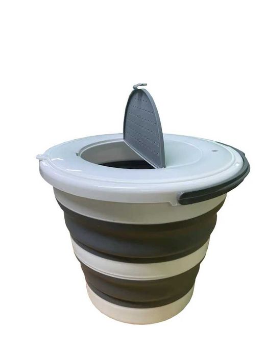 Ведро кан силиконовое складное для живца, прикормки, рыбы 20 л, Акция!