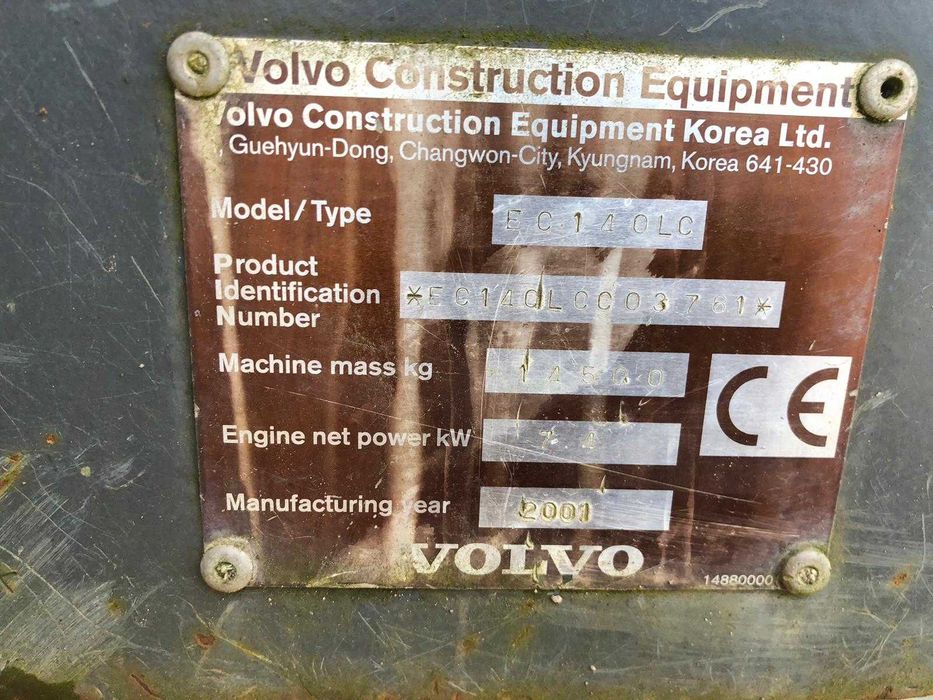 Excavator Volvo EC 140