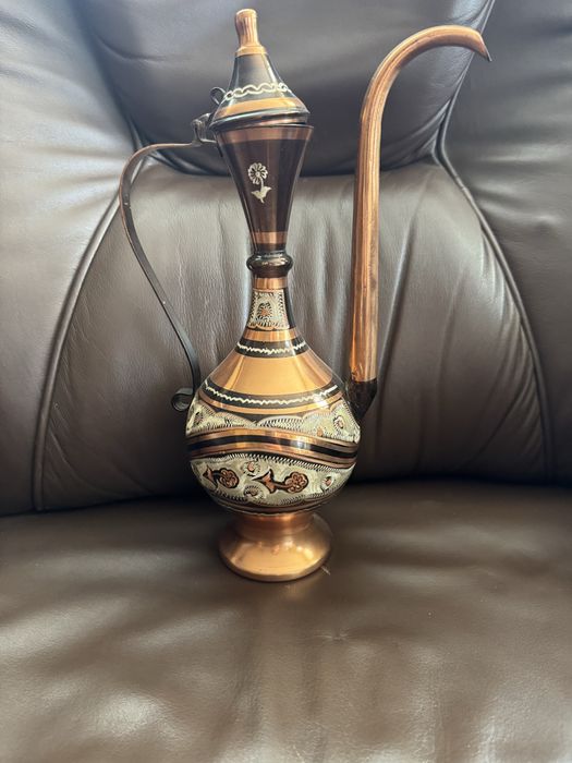 Ceainic pictat din cupru