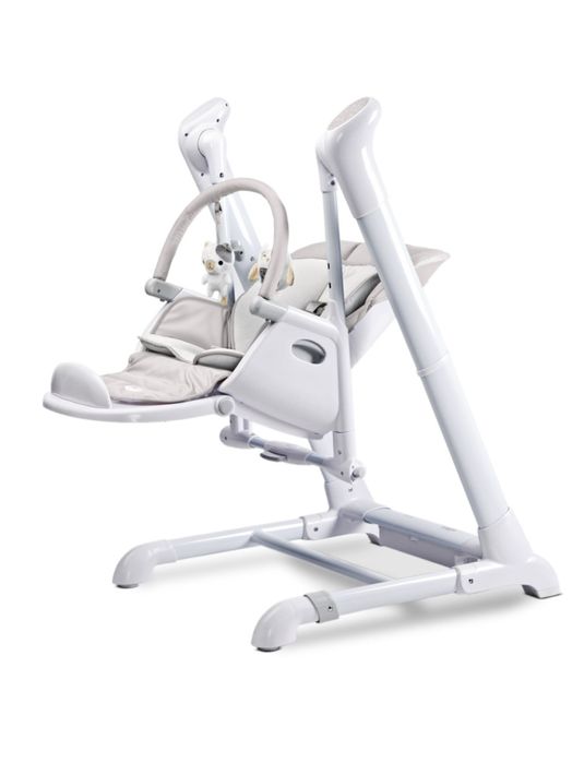 Scaun de masa cu leagan electric Caretero INDIGO 2 in 1 Light Grey