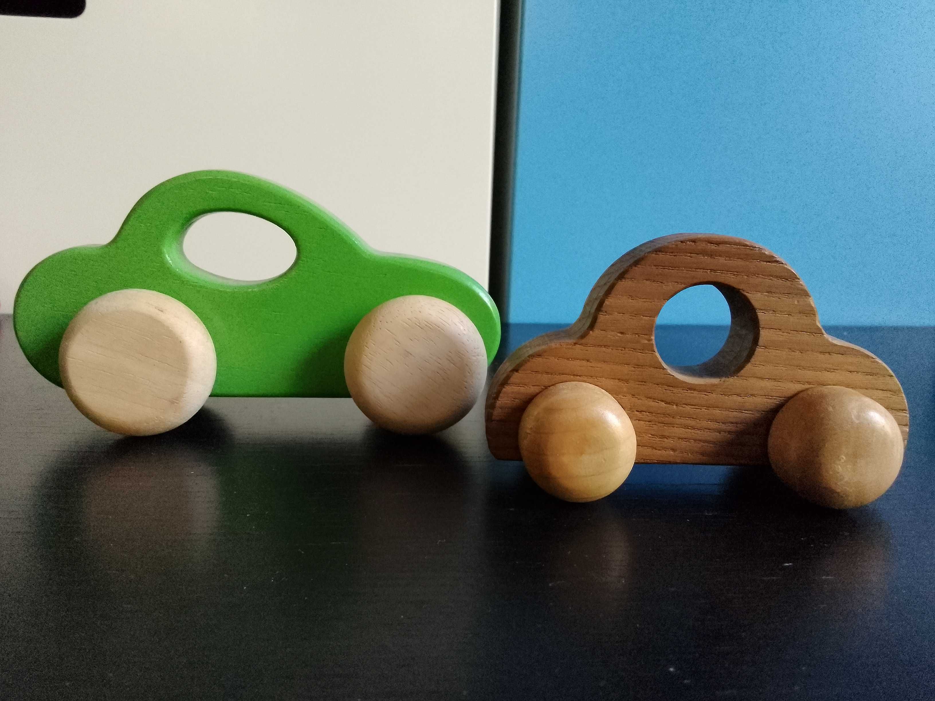 Дървени играчки: календар, часовник, пожарна, ретро количка, строител