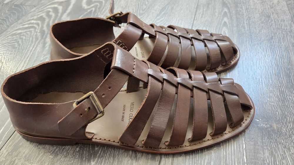 Италиански мъжки сандали от естествена кожа Andrea Puccini