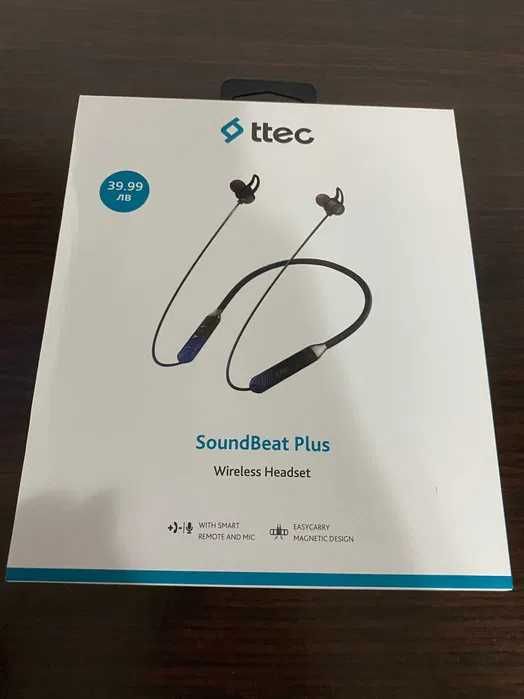 Продавам блутут слушалки Слушалки Ttec SoundBeat Plus -запечатани