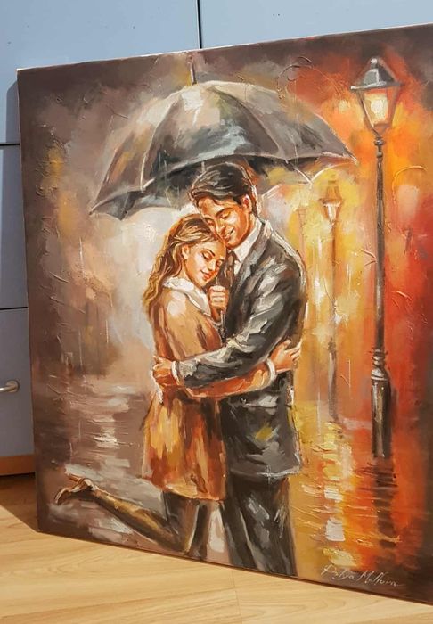 Картина "Обич под дъжда"