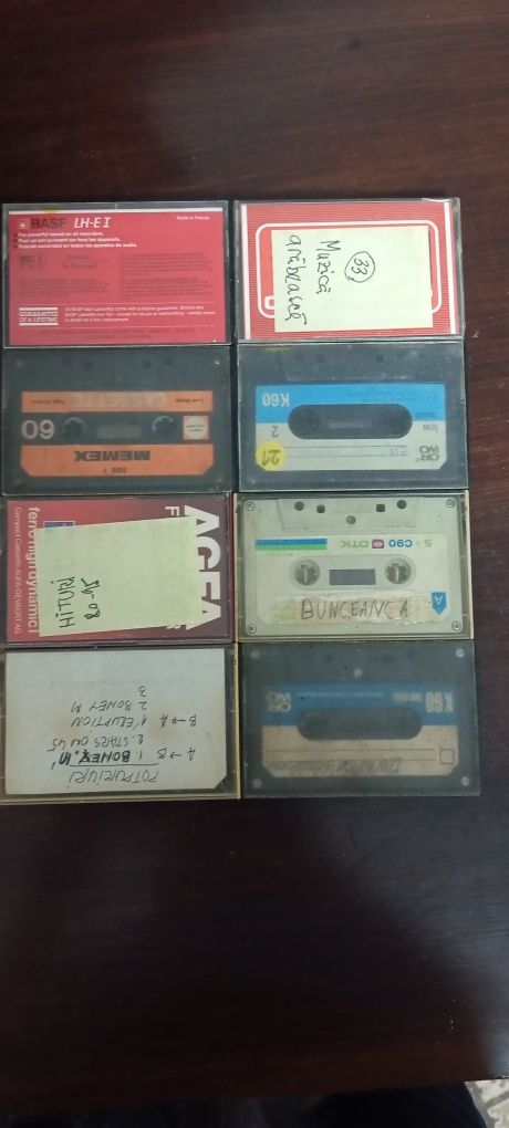 Casete audio , Basf ,Maxell,Jvs,Sony,DTK,