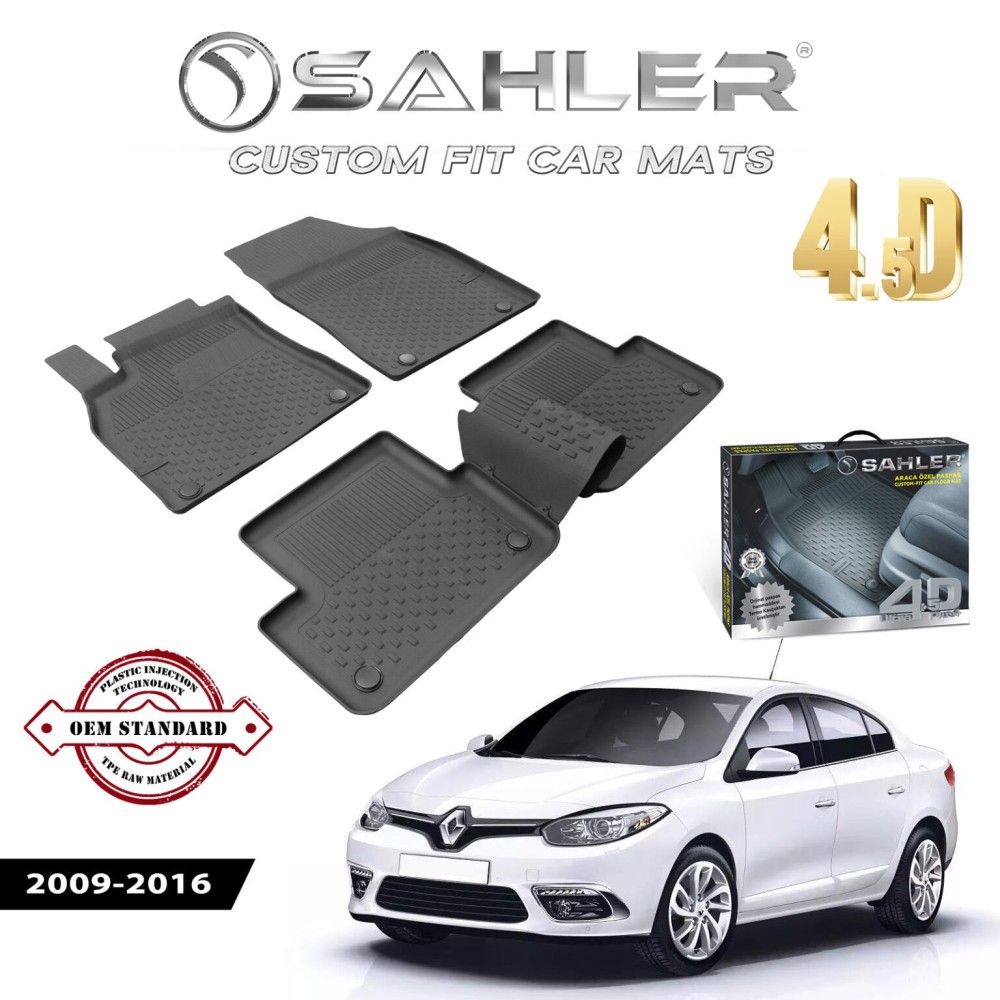 Гумени Стелки SAHLER 4D RENAULT FLUENCE 2009 - 2016