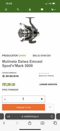 Mulinete daiwa emcast 5000