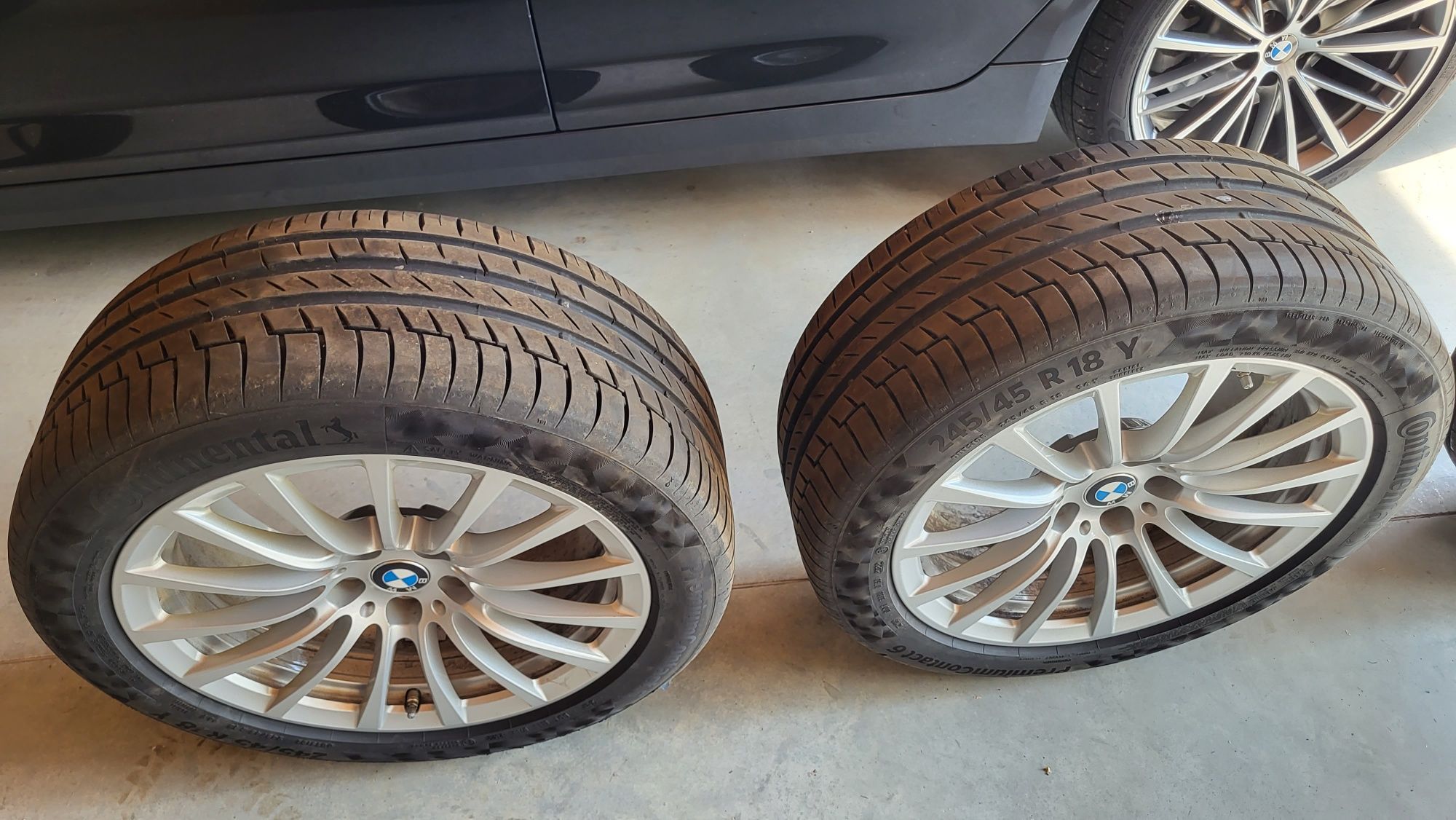 Jante originale BMW G30,G31, pe 18 inch si anvelope Conti Premium 6