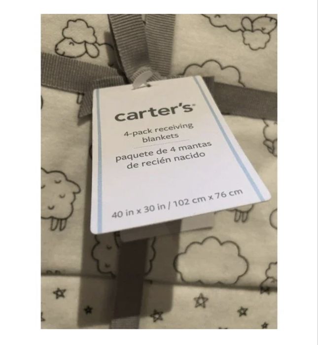 Набор из 4 пелёнок. Оригинал Carter’s. США.