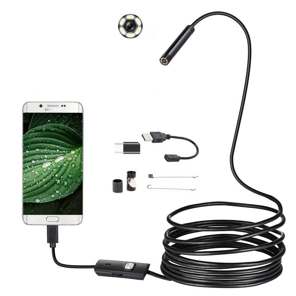 Ендоскоп камера Inskam AN-97 USB 5.5mm | HARD | IP67 | Android &PC