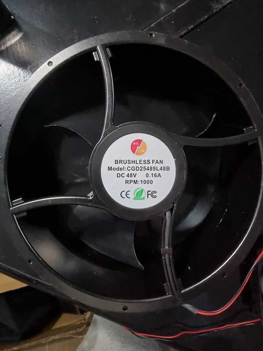 Вентилация Вентилатори 48V Двусъчмени най висока ефективност