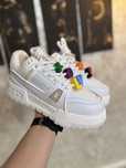 Adidasi Barbati Louis Vuitton Maxi Trainer White & Crem!