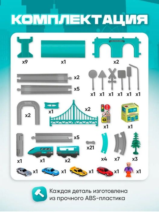 Железная дорога. Temir yoʻl oʻyinchoq. Shaxar ichida bepul dastavka.