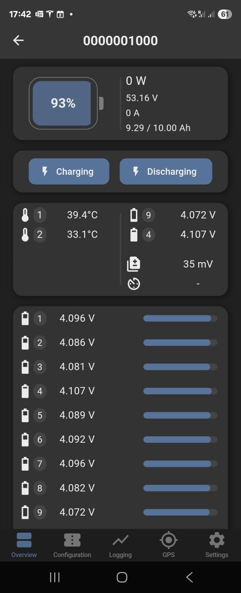 Baterie litiu E-Bike, cu bluetooth 78 celule tesla 13s-6p
