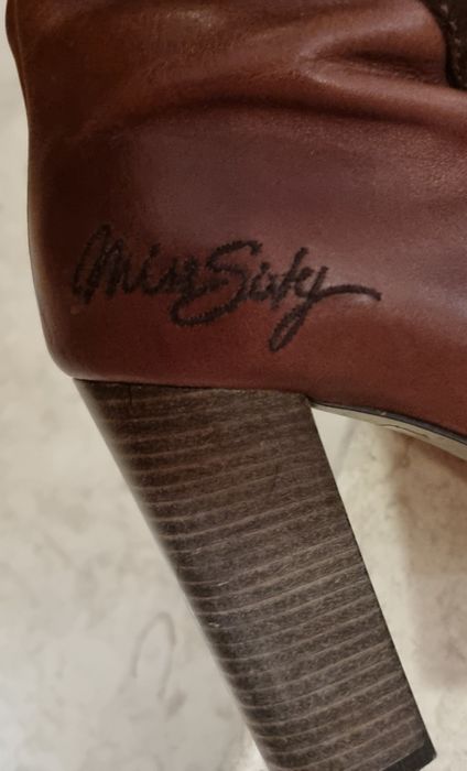 Кожени ботуши  Miss Sixty