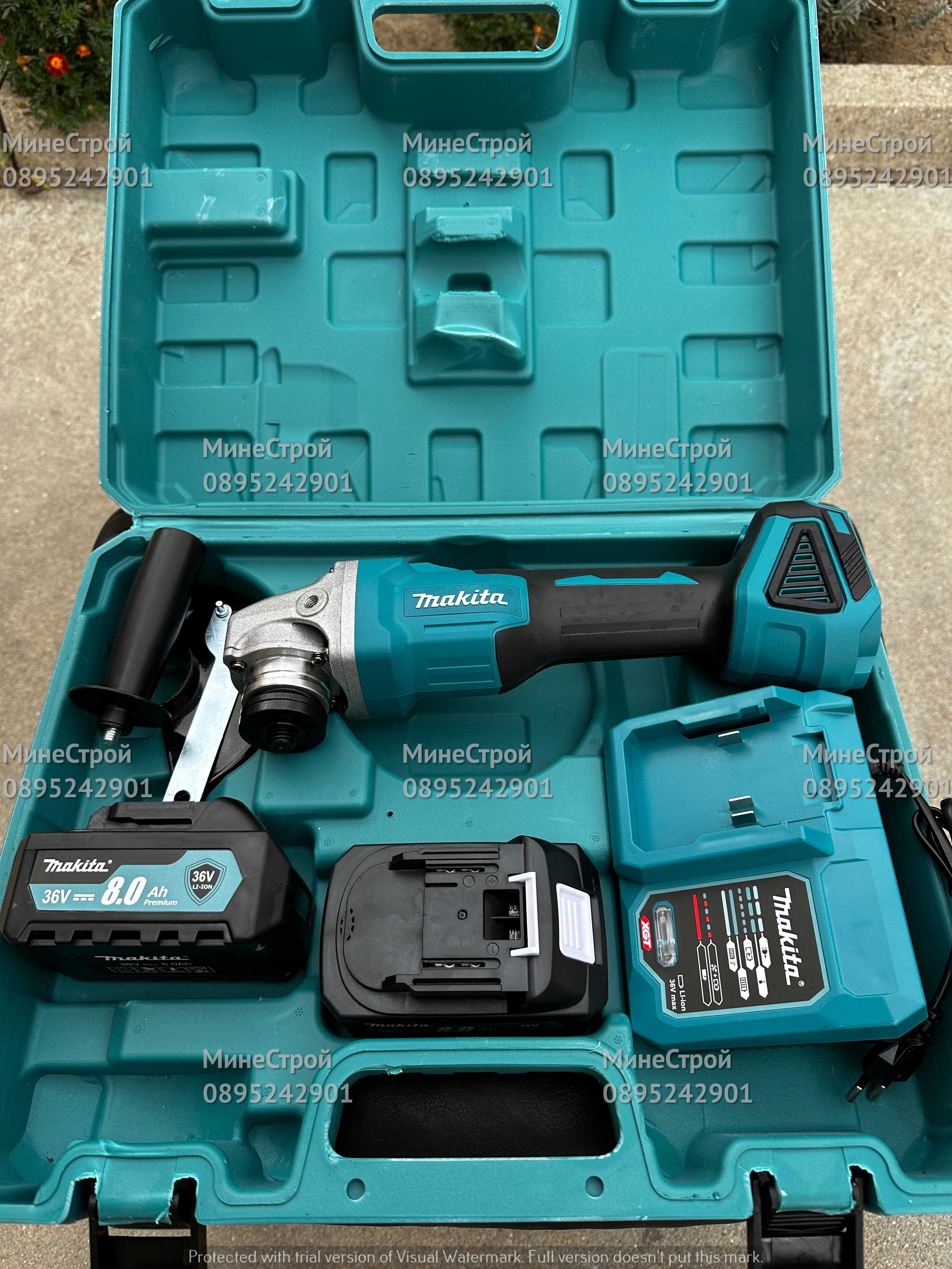 Акумулаторен БЕЗЧЕТКОВ Ъглошлайф MAKITA 36V  8.0Ah МАКИТА ФЛЕКС