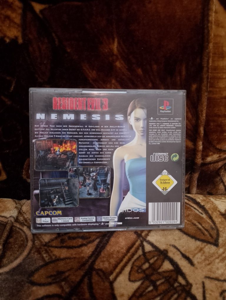Resident Evil 3 Nemesis/ps1/ Playstation 1