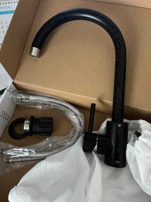 vand baterii chiuveta bucatarie noi neagra si bej