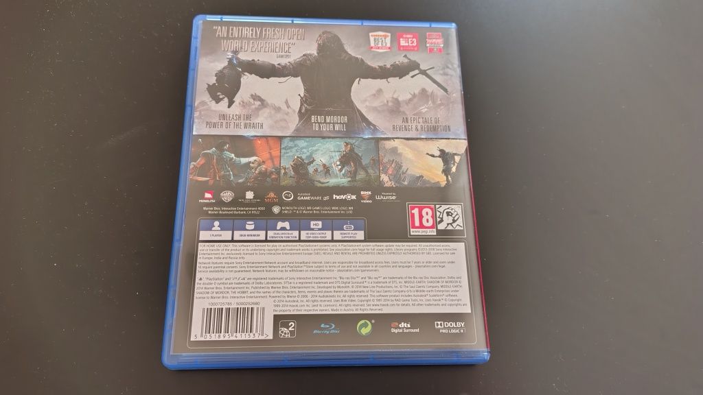 Middle-earth: Shadow of Mordor PS4 и PS5