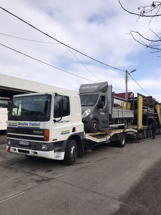 Transport Utilaje Tractari Camion Taf Buldo Tractor Trailer Nacela