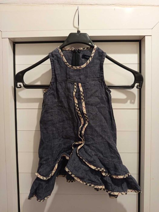 Оригинална детска рокля Burberry - размер 92