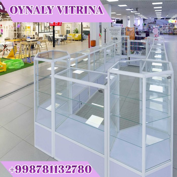 Стеклянные витрины, прилавки, лучшее заводское качество